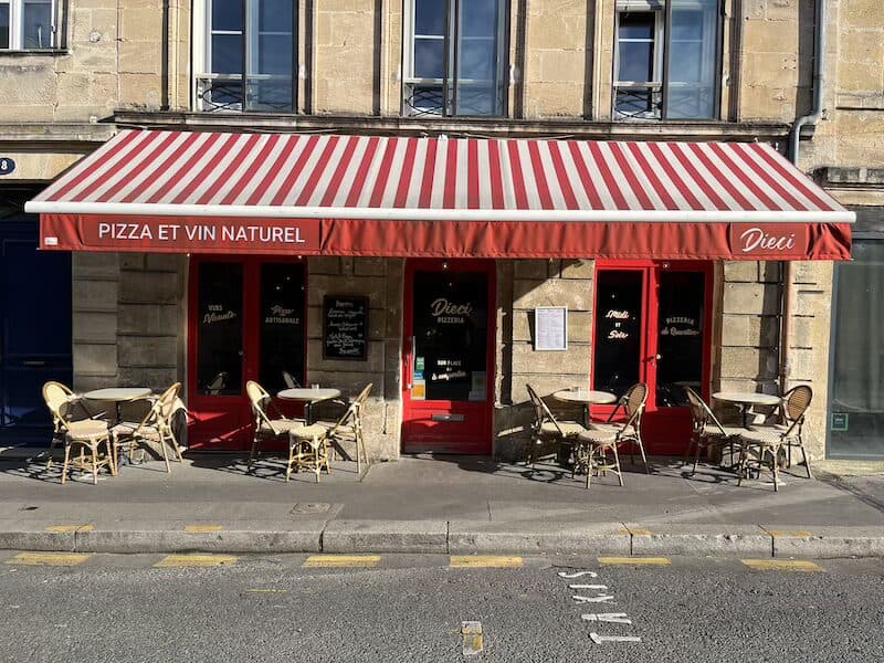Resto à Bordeaux : Dieci,  la pizza au coeur