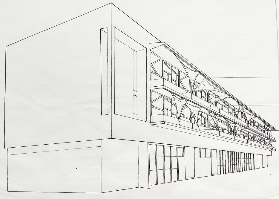 Des étudiants de l’Esdac réimaginent la façade d’une résidence d’artiste : un pas vers le métier de designer d’espace